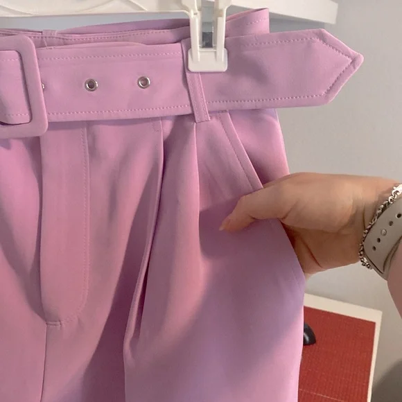 Zara Women's Purple High-Waisted Pants - Picture 9 of 10